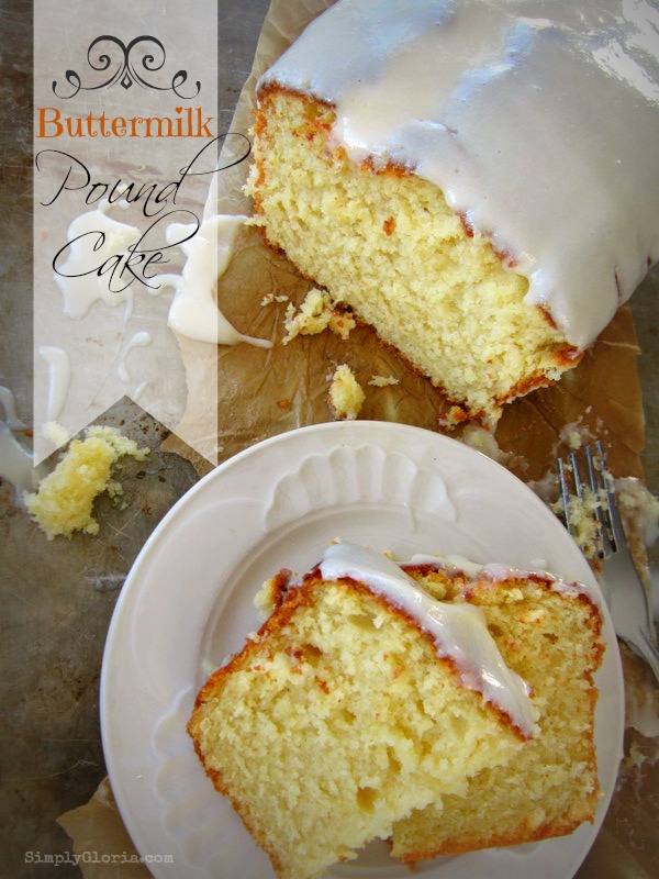 Buttermilk Pound Cake with Cream Cheese Glaze