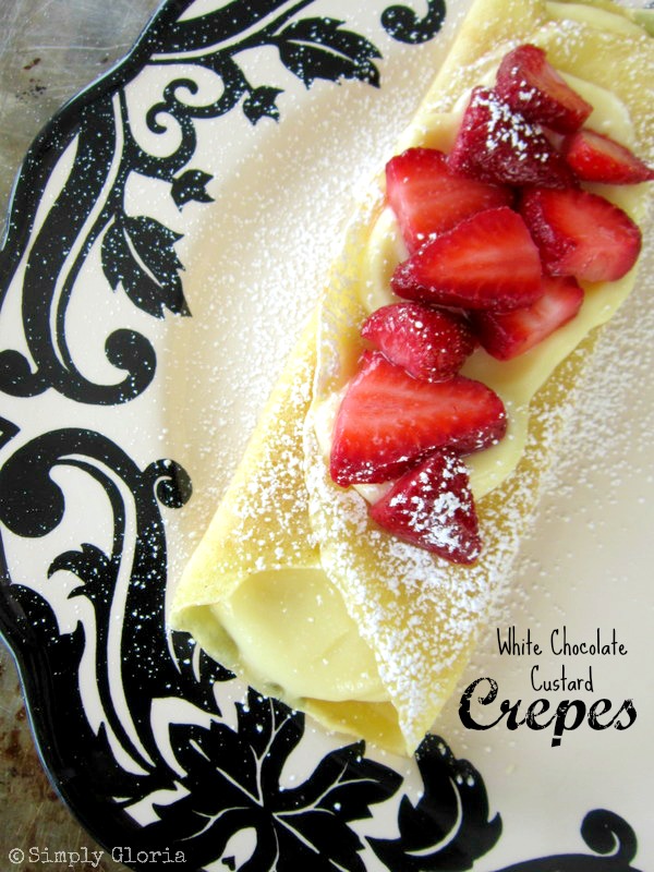 White Chocolate Custard Crepes image
