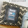 Chevron Burlap and Free Printable - Easy DIY project! SimplyGloria.com