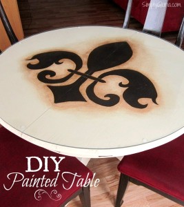 DIY Painted Dining Table
