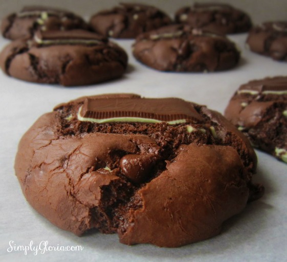 Mint Triple Chocolate Cookie