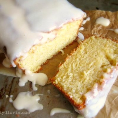 Buttermilk Pound Cake with Cream Cheese Glaze
