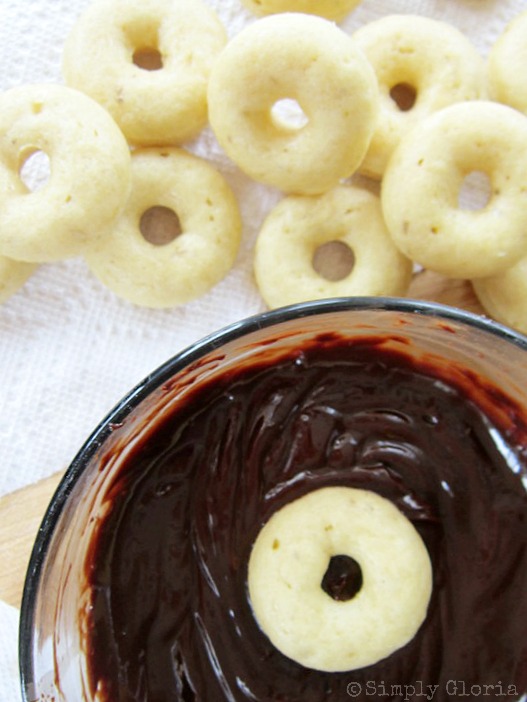 Banana Donuts Topped with Chocolate Ganache8