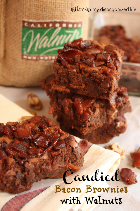 Candied Bacon Brownies