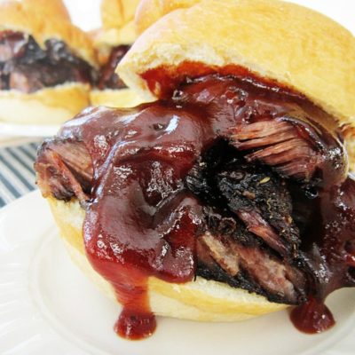 BBQ Grilled Beef Ribs Sandwiches
