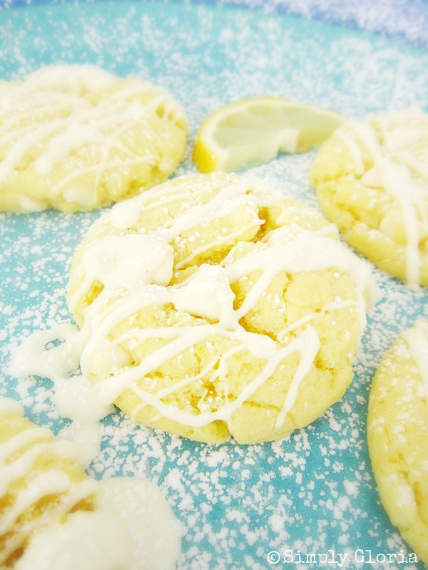 White Chocolate Lemon Cookies - by SimplyGloria.com