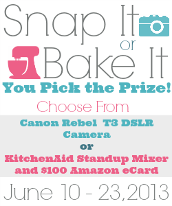 Snap It or Bake It Giveaway!