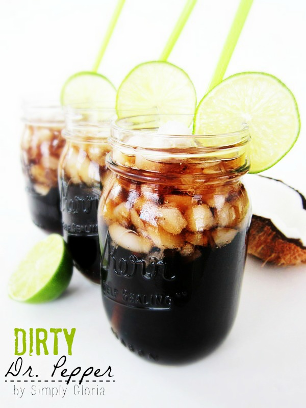 Dirty Dr. Pepper by SimplyGloria.com #nonalcoholic #drink
