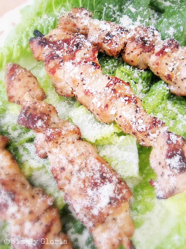 Grilled Chicken Caesar Salad - great for the grilling season!