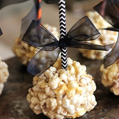 Caramel Marshmallow Popcorn Balls