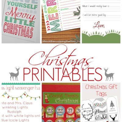 Show Stopper Saturday Link Party, Featuring Christmas Printables