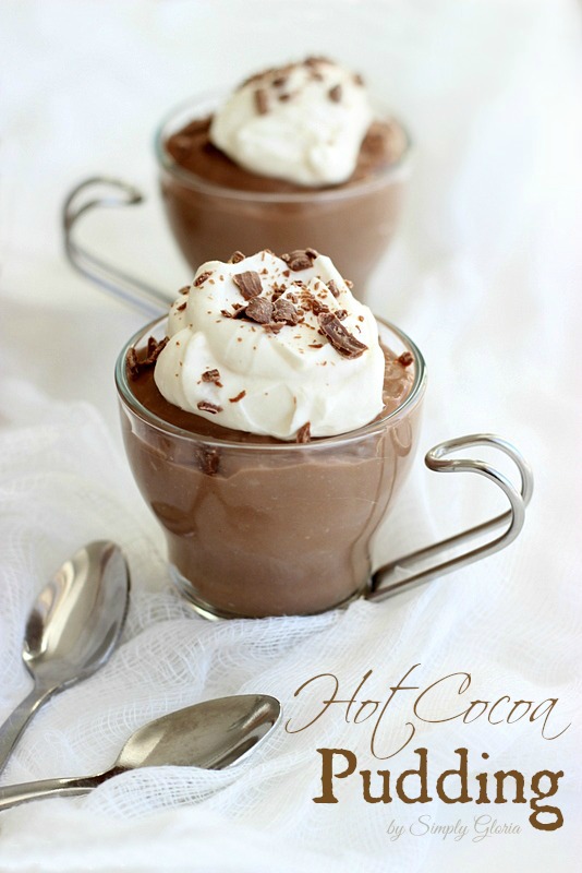 Hot Cocoa Pudding from SimplyGloria.com #chocolate #dessert