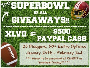 Super Bowl XLVII $500 Paypal Cash Giveaway!!