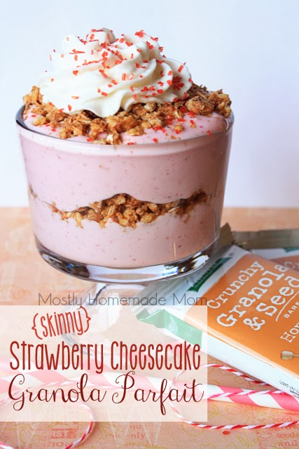 sssSkinny Strawberry Cheesecake Granola Parfait 1