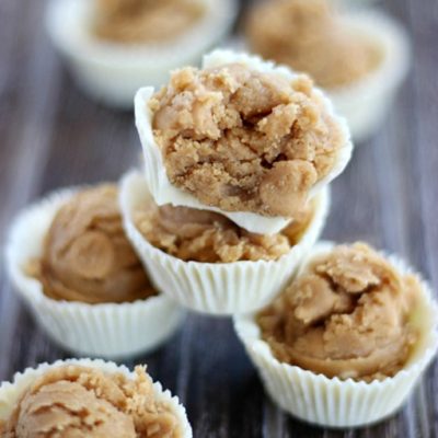 White Chocolate Peanut Butter Cookie Dough Cups