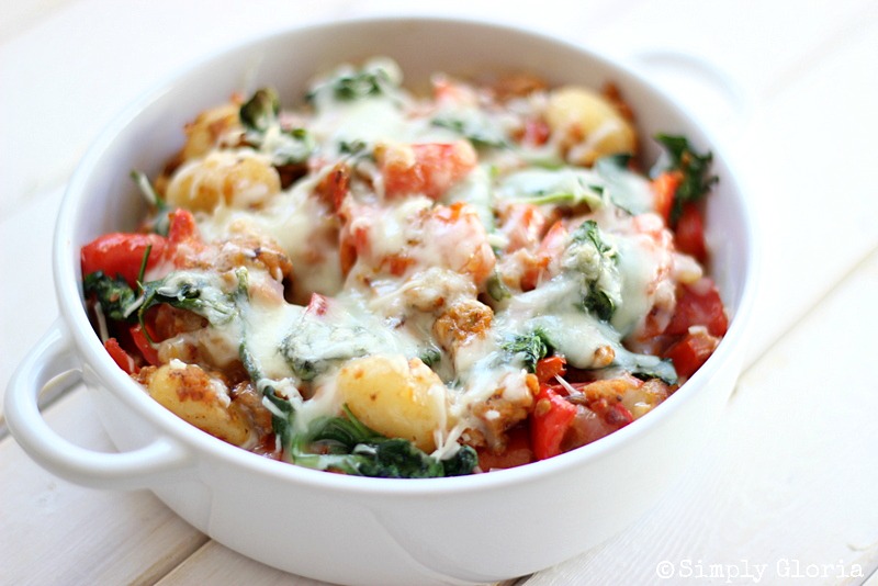 Italian Sausage Gnocchi Bake Simply Gloria