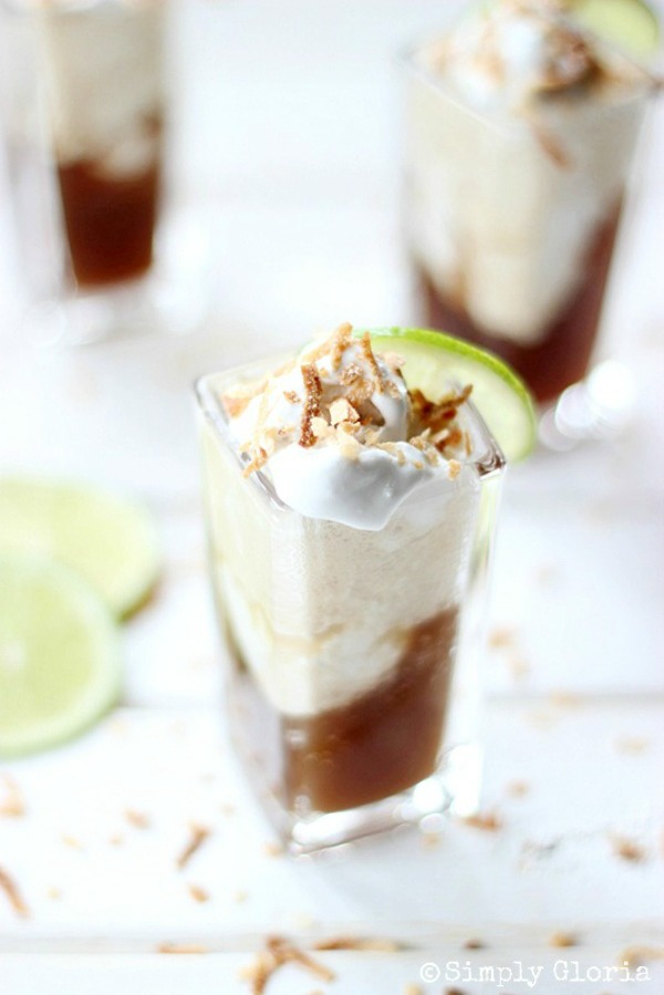 Dirty Dr. Pepper Floats with coconut ice cream from SimplyGloria.com #coconut