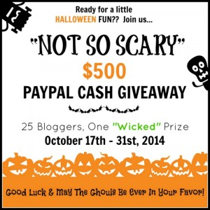 Not So Scary Halloween Giveaway ~ Win $500 Paypal Cash!