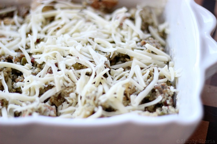 Sourdough Bread Stuffing with Italian Sausage from SimplyGloria.com #dressing xi