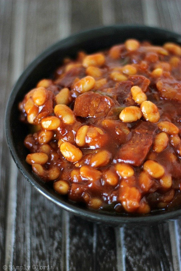 Baked Beans With Bacon SimplyGloria.com 1