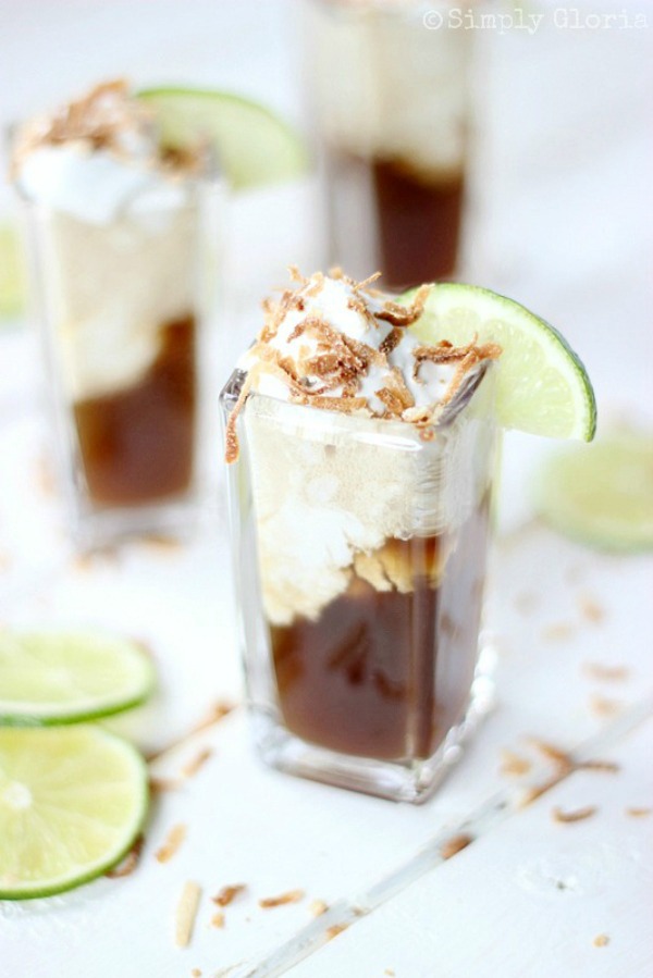 Dirty Dr. Pepper Floats with coconut ice cream from SimplyGloria.com 12