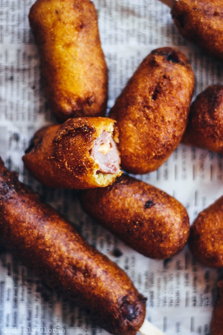Homemade Corn Dogs made with buttermilk batter and fried to perfection!