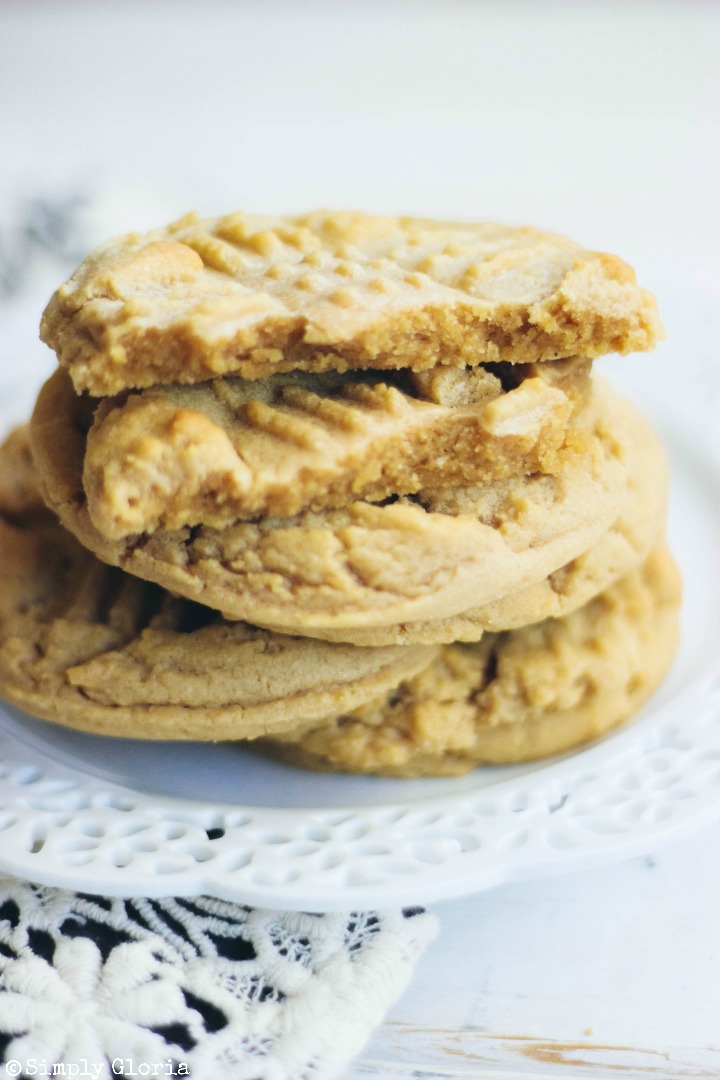 Soft and Chewy Peanut Butter Cookies satisfies your #pb craving!